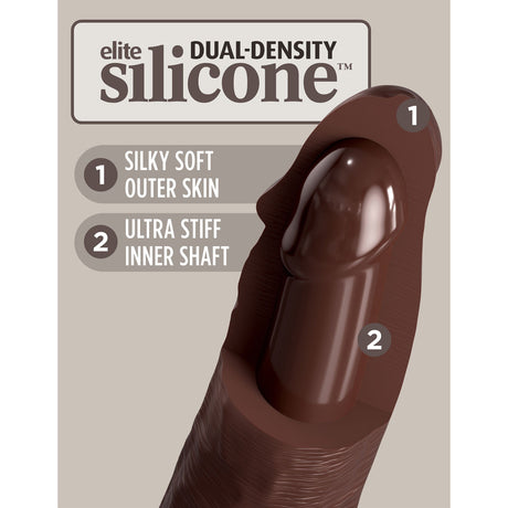 King Cock Elite Dual Density Silicone Dildo