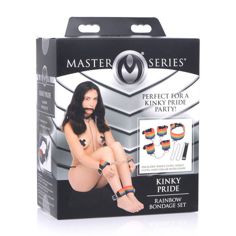 Kinky Pride Rainbow Bondage Set