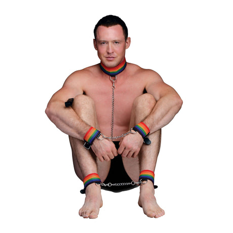 Kinky Pride Rainbow Bondage Set