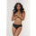 Lace Cheeky With Strappy Back Detail and Satin Ribbon Bow With Attached Pom Poms