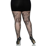 Lace Skulls Fishnet Tights