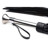 Leather Flogger With Stainless Steel Handle
