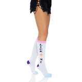 Leg Avenue Lick Me Knee Socks