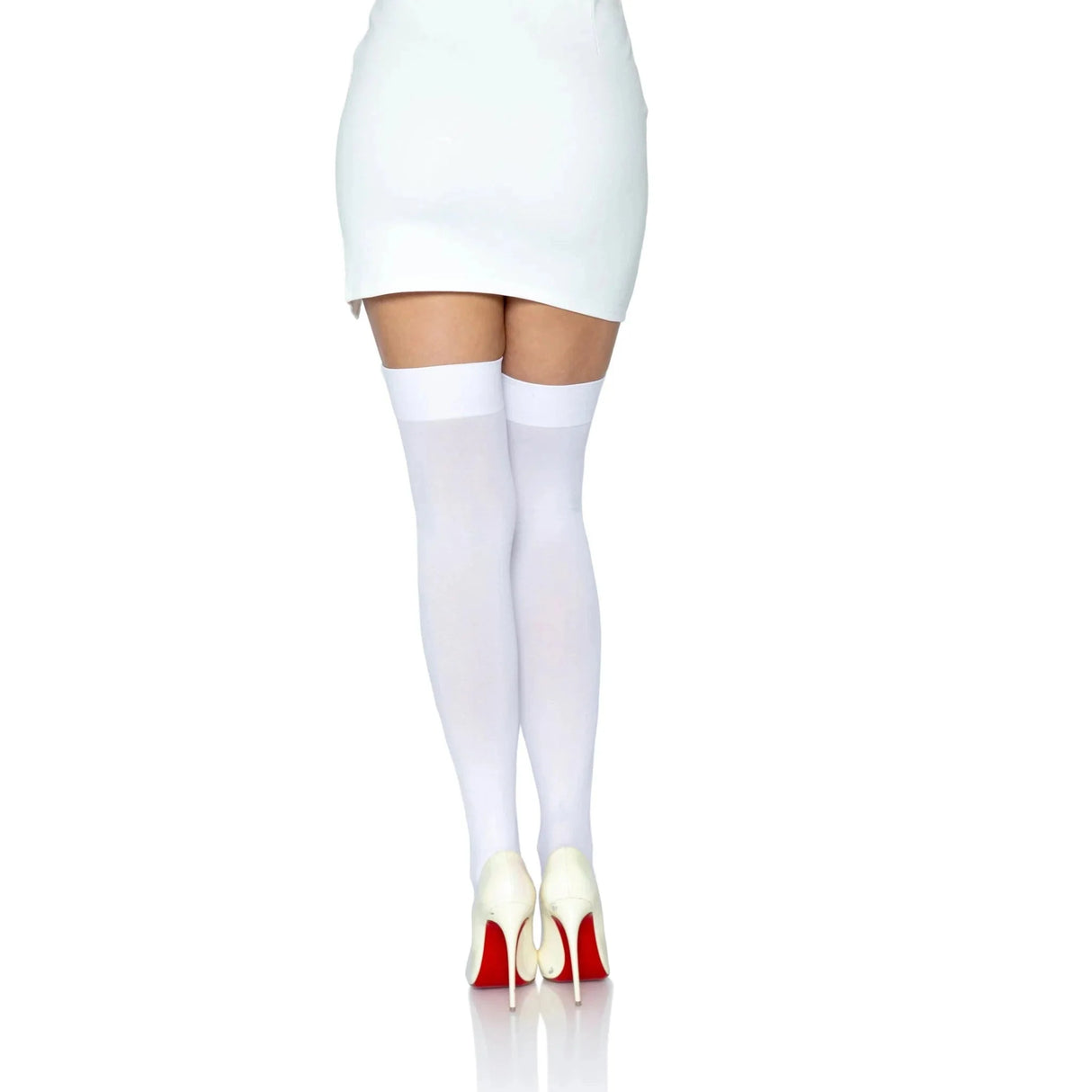 Leg Avenue Opaque Nylon Over Thigh Highs