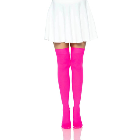 Leg Avenue Opaque Nylon Over Thigh Highs