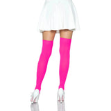 Leg Avenue Opaque Nylon Over Thigh Highs