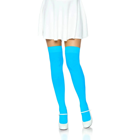 Leg Avenue Opaque Nylon Over Thigh Highs