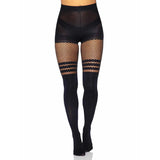 Leg Avenue Seamless Opaque Faux Thigh High Pantyhose