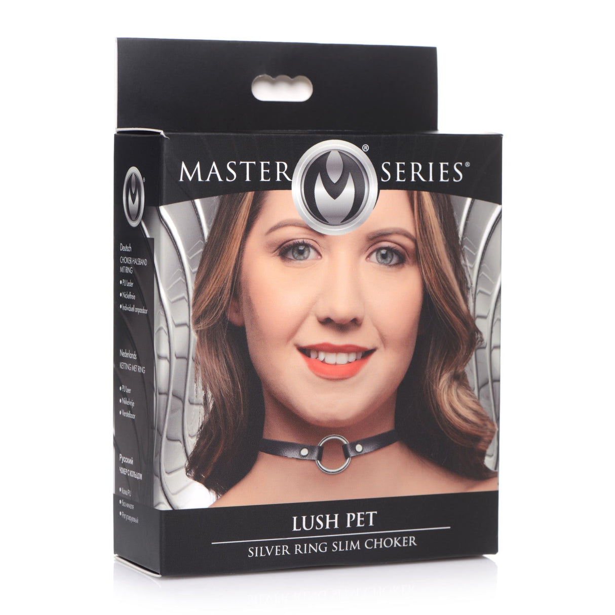 Lush Pet Silver Ring Slim Choker