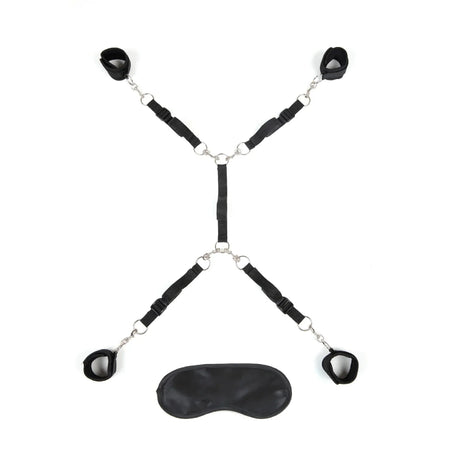 Lux Fetish 7 Piece Bed Spreader Restraint System