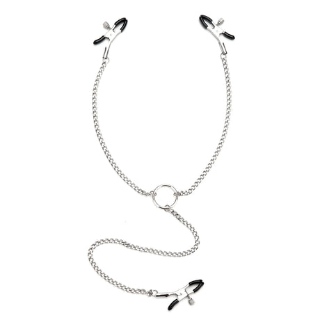 Lux Fetish Adjustable Nipple Clips & Clit Clamp