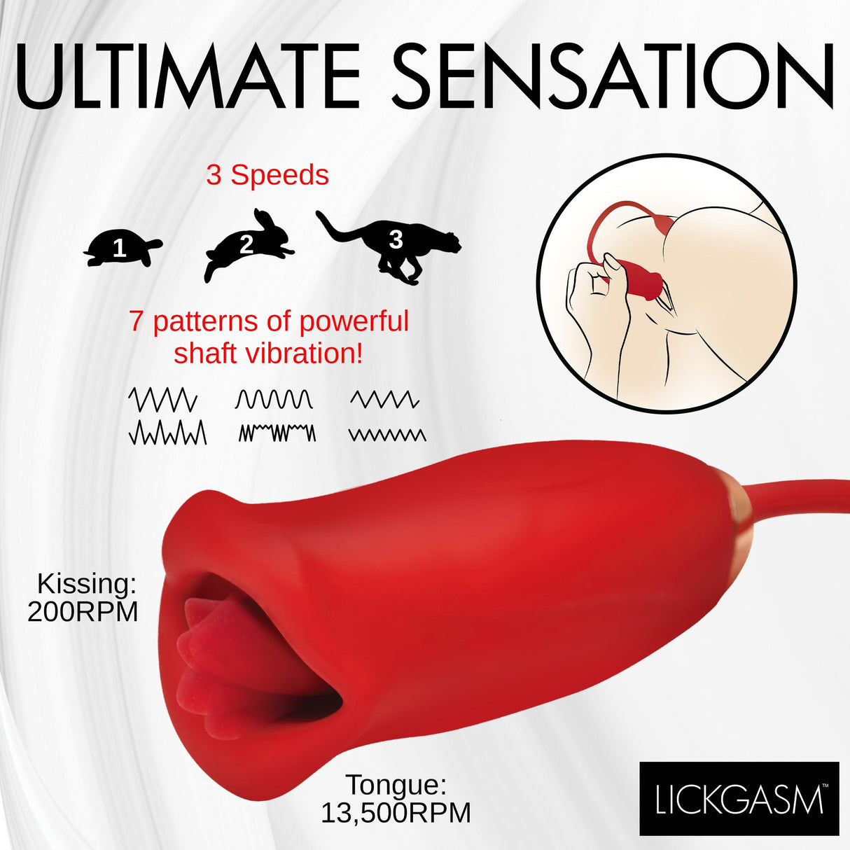 Magic Kiss Clitoral Stimulator with Thrusting Vibrator