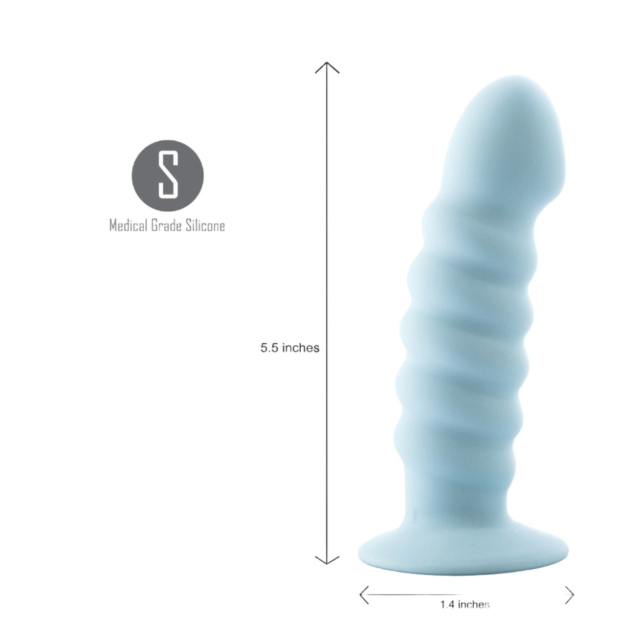 Maia Paris Ribbed Silicone Dildo