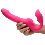 Mighty Licker Licking & Vibrating Strapless Strap-on with Remote