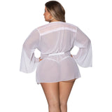 Modern Romance Flowing Short Robe - Queen