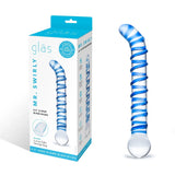 Glas Mr. Swirly 6.5 Inch Glass Curved Dildo