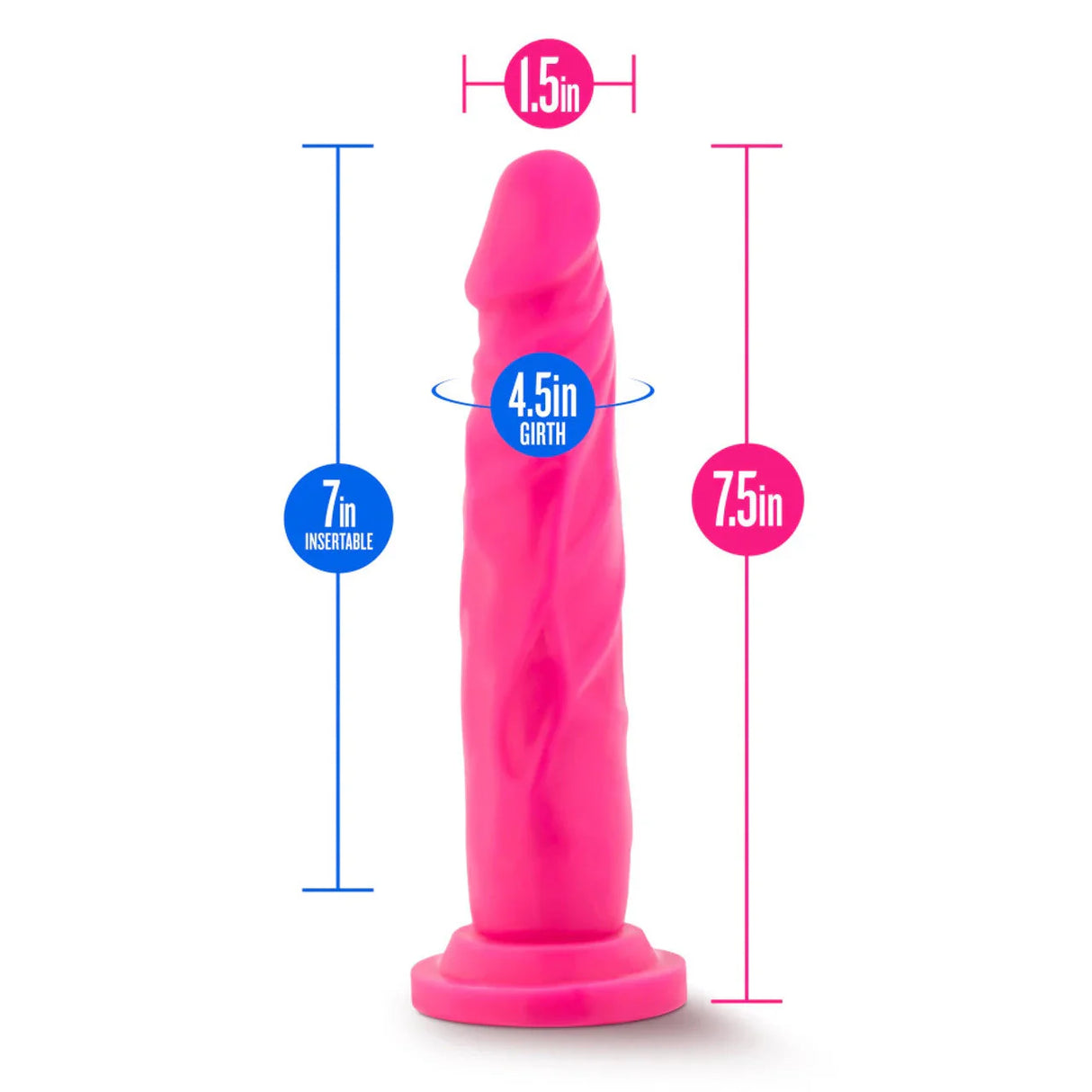 Neo Dual Density Harness Compatible Dildo Toy