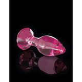 No. 79 Glass Diamond Butt Plug - Pink