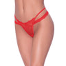 Ooh La Lace Cross Strap Split Crotch Tanga Panty
