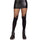 Opaque Flame Tights With Fishnet Top