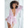 Open Back Lace Robe with G-String