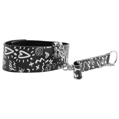 Ouch Love Street Art Leash & Collar