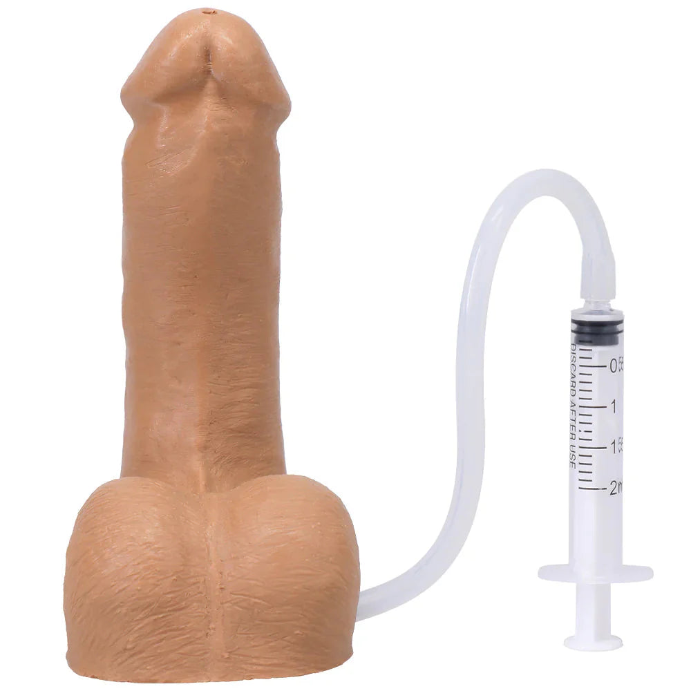 POP N' Play Squirting Packer Dildo - Honey