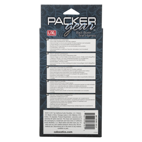 Packer Gear Black Boxer Brief Harness
