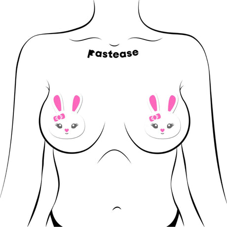 Pastease Cute White Bunny Nipple Pasties
