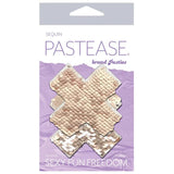Pastease Flip Sequin Cross Nipple Pasties