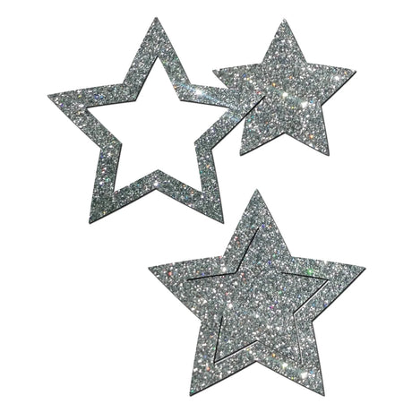 Pastease Peek-a-Boob Glitter Frame & Center Nipple Pasties
