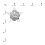 Pastease Two-Pair Small Silver Glitter Star Nipple Pasties