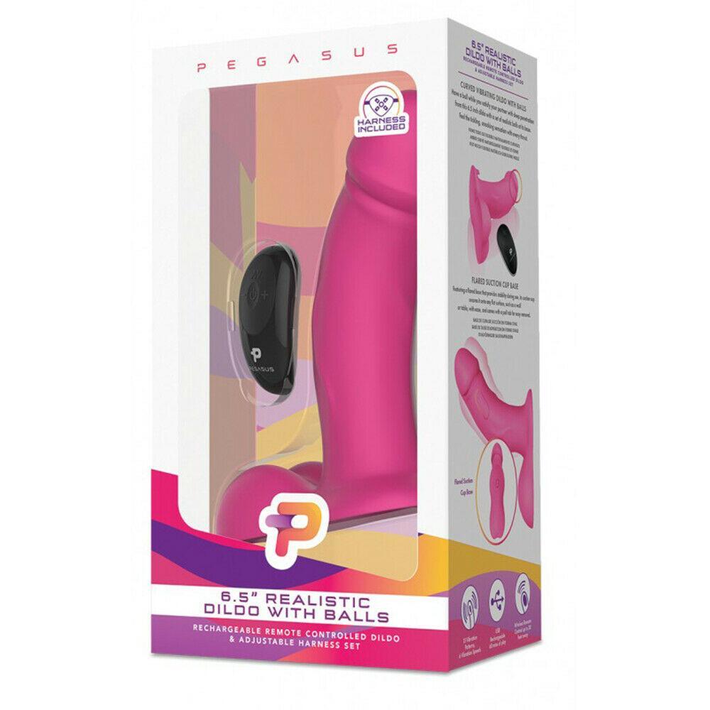 Pegasus 6.5" Rechargeable Dildo Harness Set