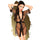 Penthouse Midnight Mirage Mesh Kimono Robe and Thong Set