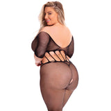 Pink Lipstick Amplify Crotchless Bodystocking