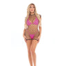Pink Lipstick Neon Nights Large Fishnet Dress