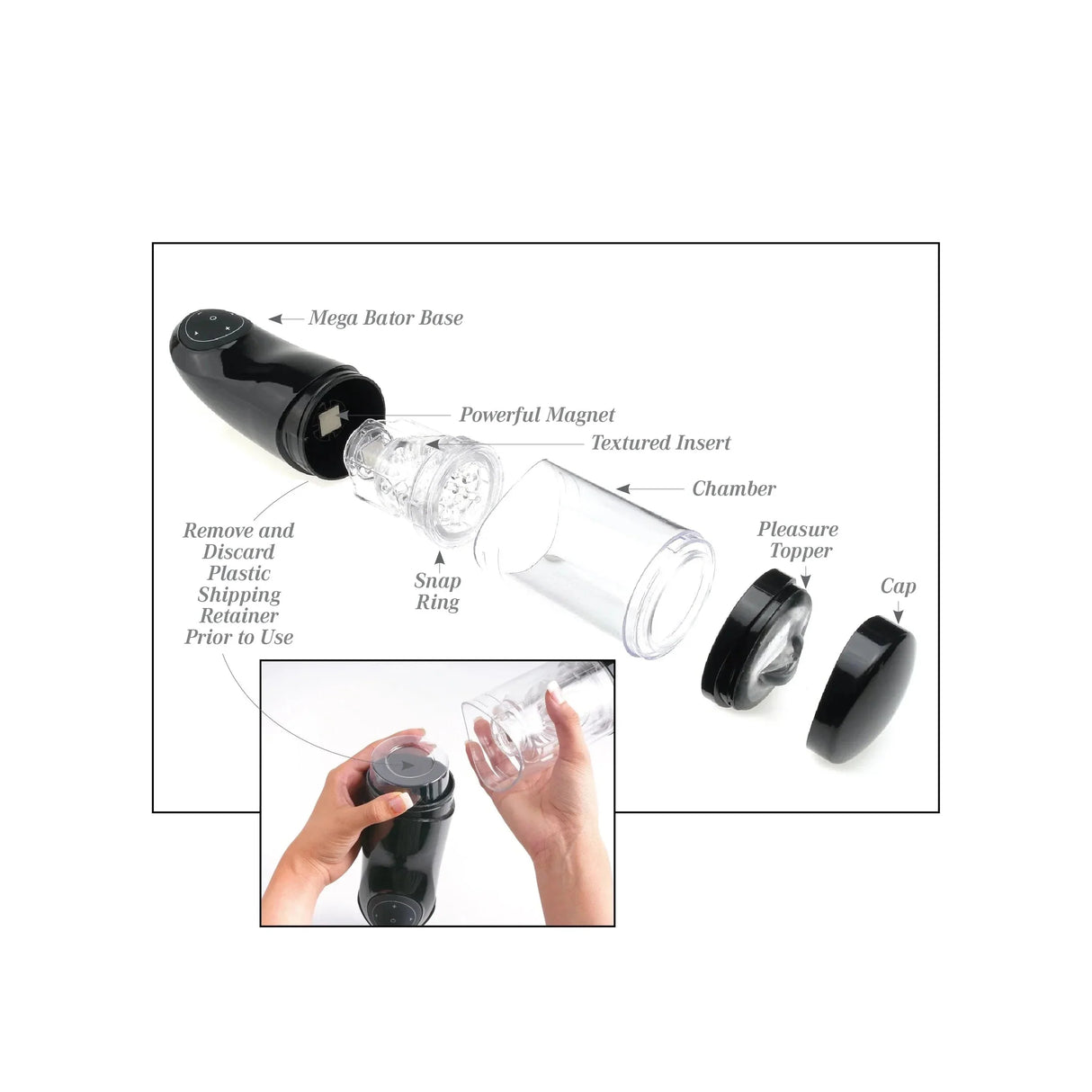 Pipedream Mega Bator Rechargeable Male Masturbator
