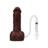 Pop N' Play Silicone Squirting Packer Dildo - Espresso