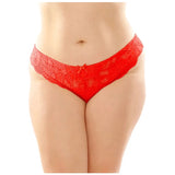Poppy Crotchless Floral Lace Panty