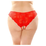Poppy Crotchless Floral Lace Panty