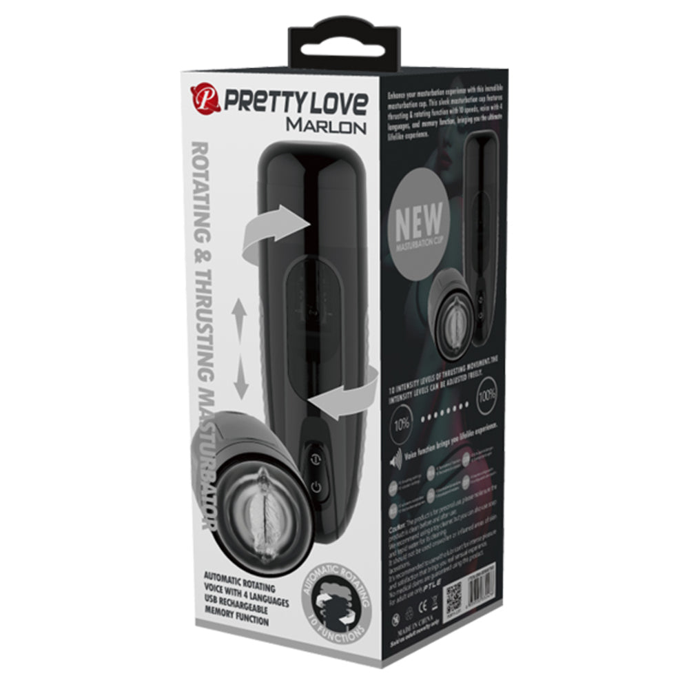 Pretty Love Marlon Rotating & Thrusting Self Masturbator Toy