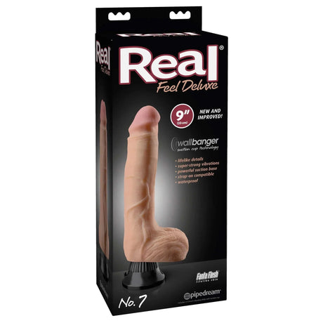 Real Feel Deluxe Vibrating 9 Inch Dildo
