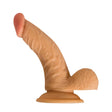 Real Skin Whoppers Realistic Curved Suction Cup Dildo