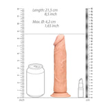 RealRock 8 Inch Soft & Flexible Dildo