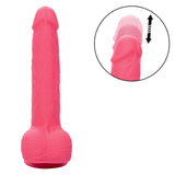 Rechargeable Rumbling & Thrusting Silicone Dildo