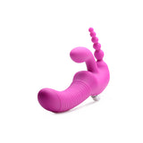 Regal Rider Vibrating Strapless Strap On Triple G Dildo