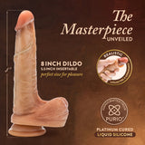 Renaissance Davinci 8 Inch Dual Density Sliding Foreskin Dildo