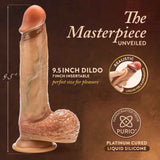 Renaissance Raphael 9.5 Inch Dual Density Sliding Foreskin Dildo