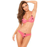 Rene Rofe Lace Peek A Boo & Crotchless Thong