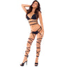 Rene Rofe Lace Up Lover Bra Set